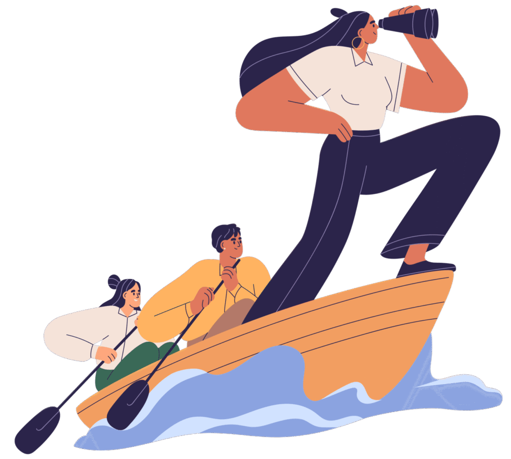 Confident Balanced Leader